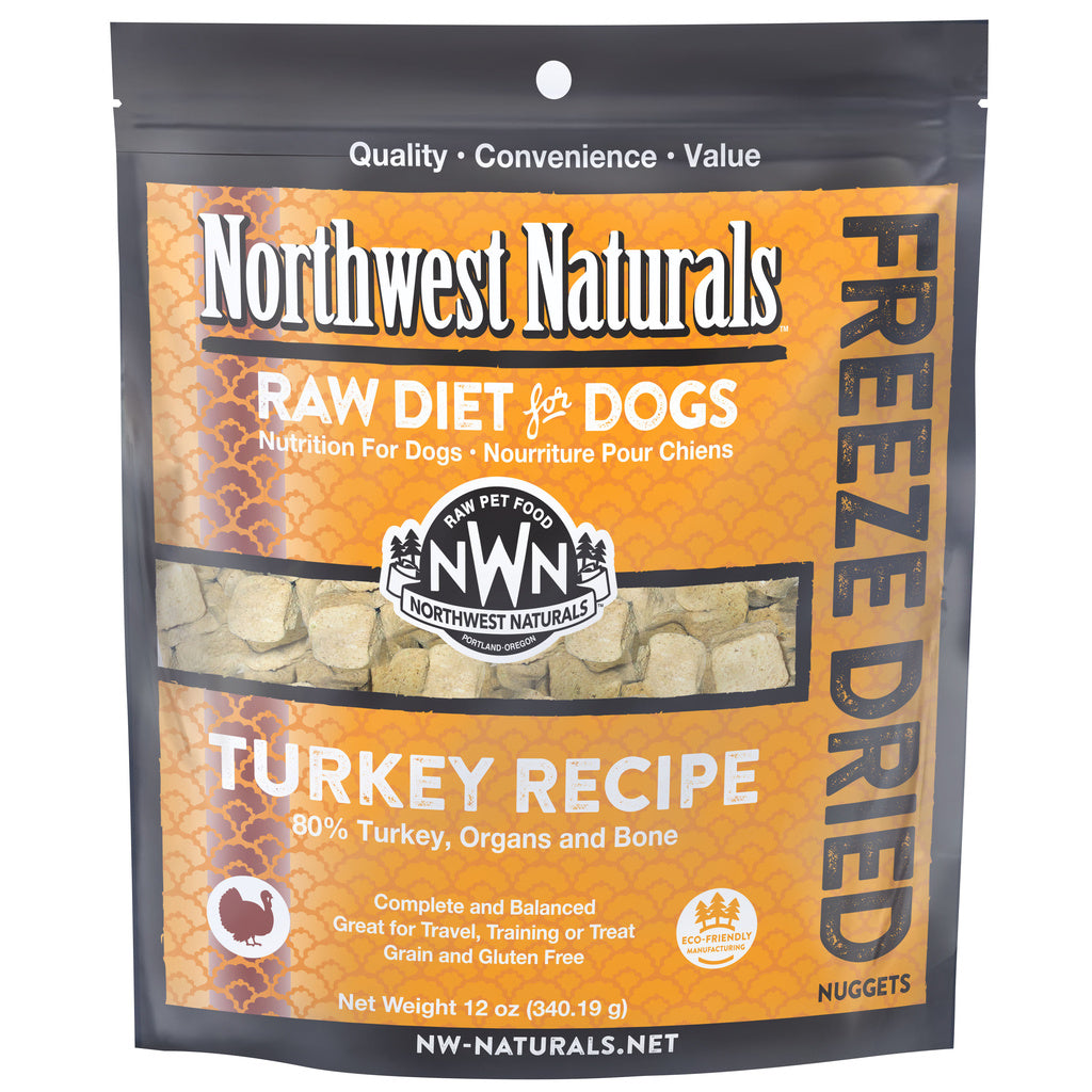 NW Naturals Freeze Dried Turkey Nuggets Dog Food, 12 oz