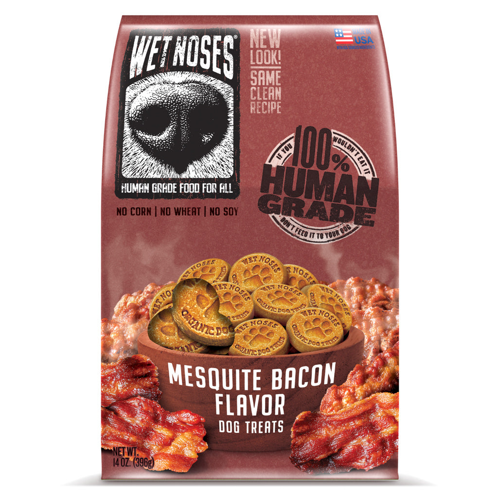 Wet Noses Crunchy Meaty Mesquite Bacon Dog Treats - 14oz