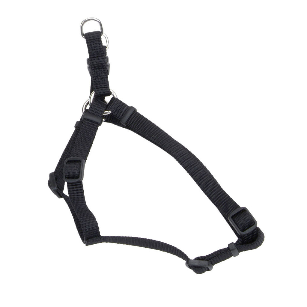 Coastal Comfort Wrap Adjustable Dog Harness, Black, 3/8" Wide, Fits 12-18"