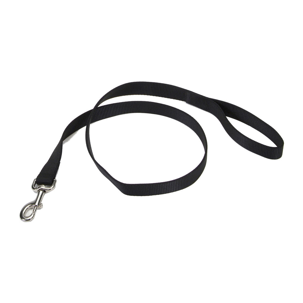 Coastal Single-Ply Nylon Dog Leash - Black - 3/4 inch x 6 ft
