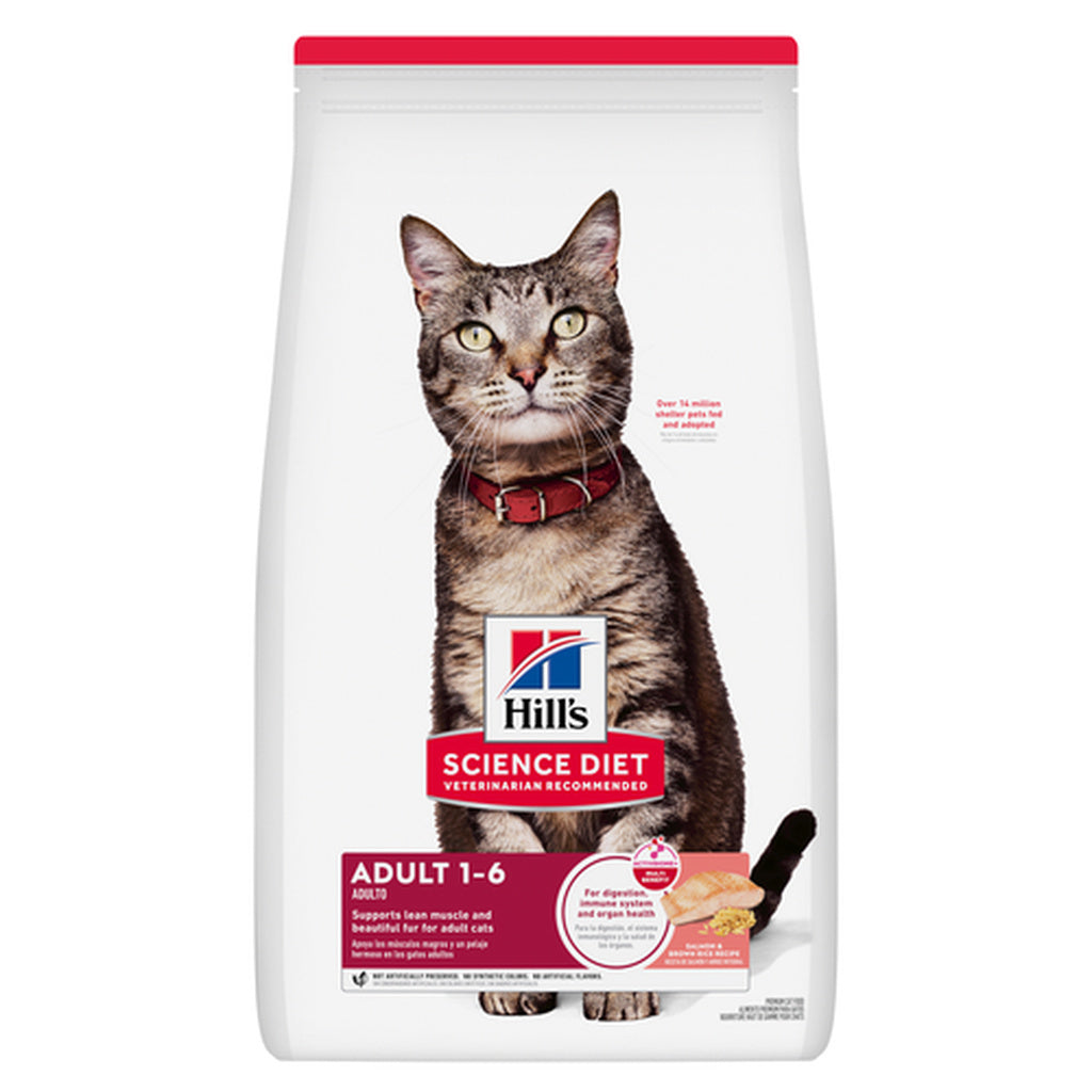 Hill's Science Diet Adult Salmon & Brown Rice Dry Cat Food - 3.5 lb Bag