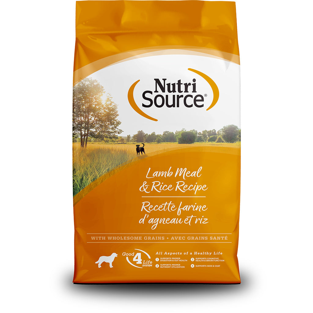 NutriSource Adult Lamb & Rice Dry Dog Food, 12 lb Bag