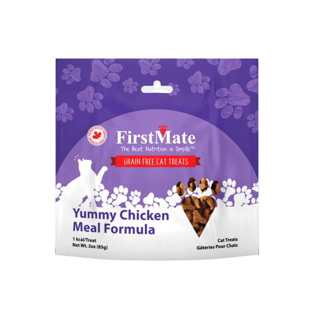 FirstMate Yummy Chicken Cat Treats - Limited Ingredient, Grain-Free, 3 oz