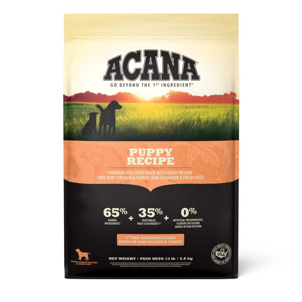 Acana Heritage Puppy & Junior Dry Dog Food 13lb Bag, Grain-Free Puppy Food