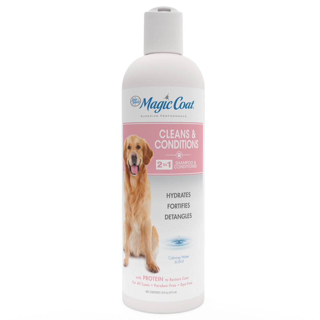 Four Paws Magic Coat 2 in 1 Protein Dog Shampoo and Conditioner - 16 oz