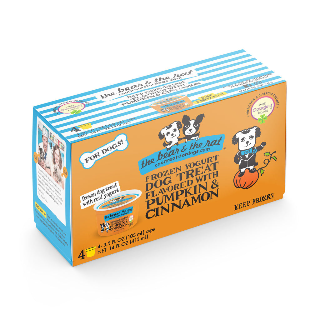 Pumpkin & Cinnamon Frozen Yogurt Dog Treat (Pack of 4)