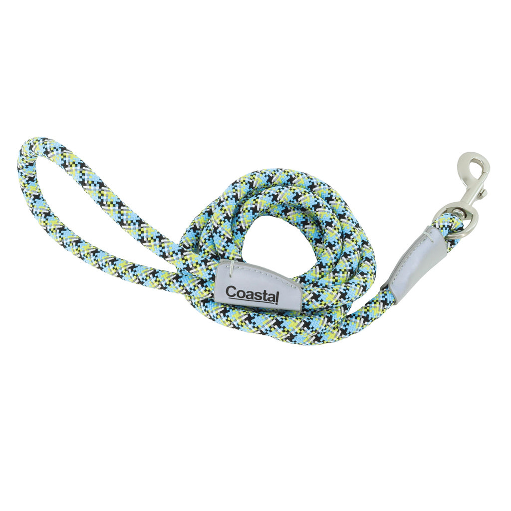 Pro Active Woven Reflective Rope Dog Leash, North Sky Net, 1" x 6'