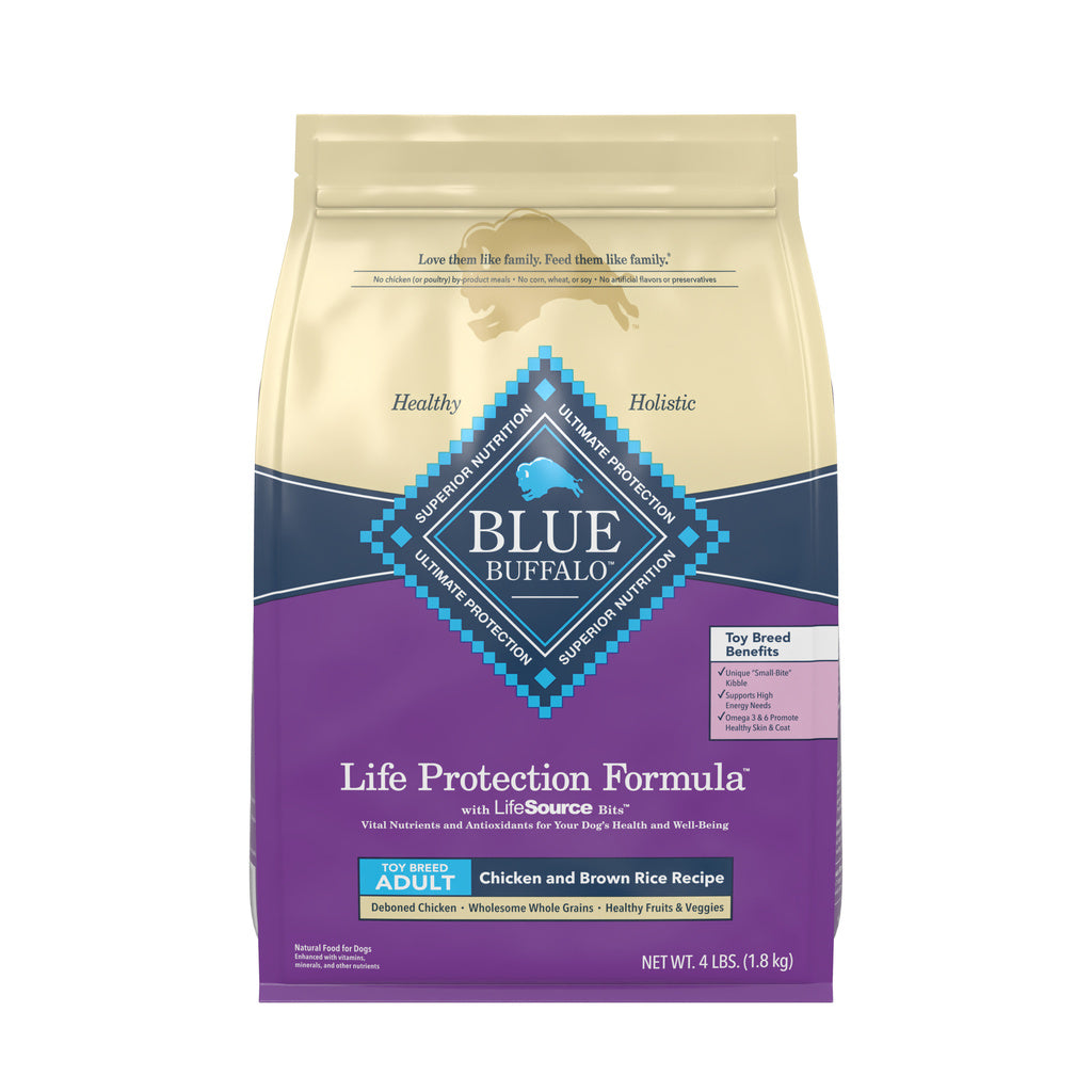 Blue Buffalo Life Protection Formula Toy Breed Adult - Chicken & Brown Rice - 4lb Bag