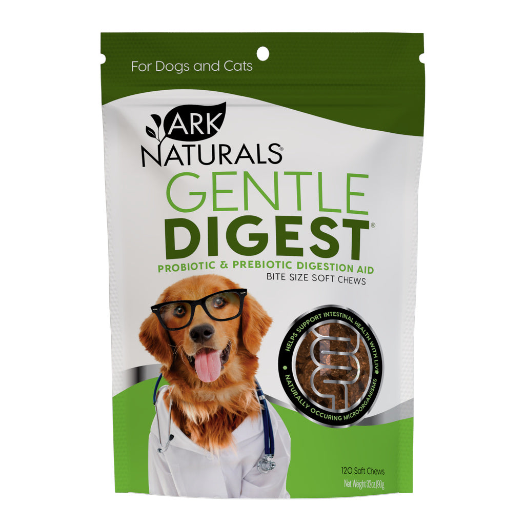 Ark Naturals Gentle Digest Soft Chews - 120 Count - Dog & Cat Probiotic Supplement