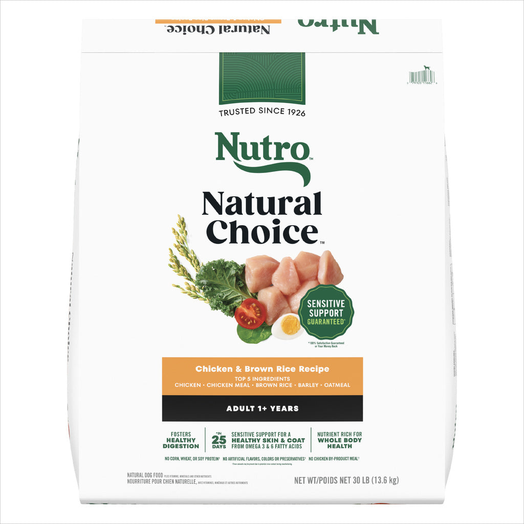 Nutro Natural Choice Adult Dry Dog Food Chicken & Brown Rice Recipe 30 lbs