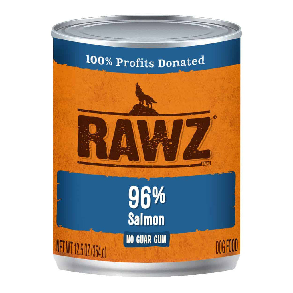 Rawz 96% Salmon Canned Dog Food, 12.5 oz Can - Grain Free Pate