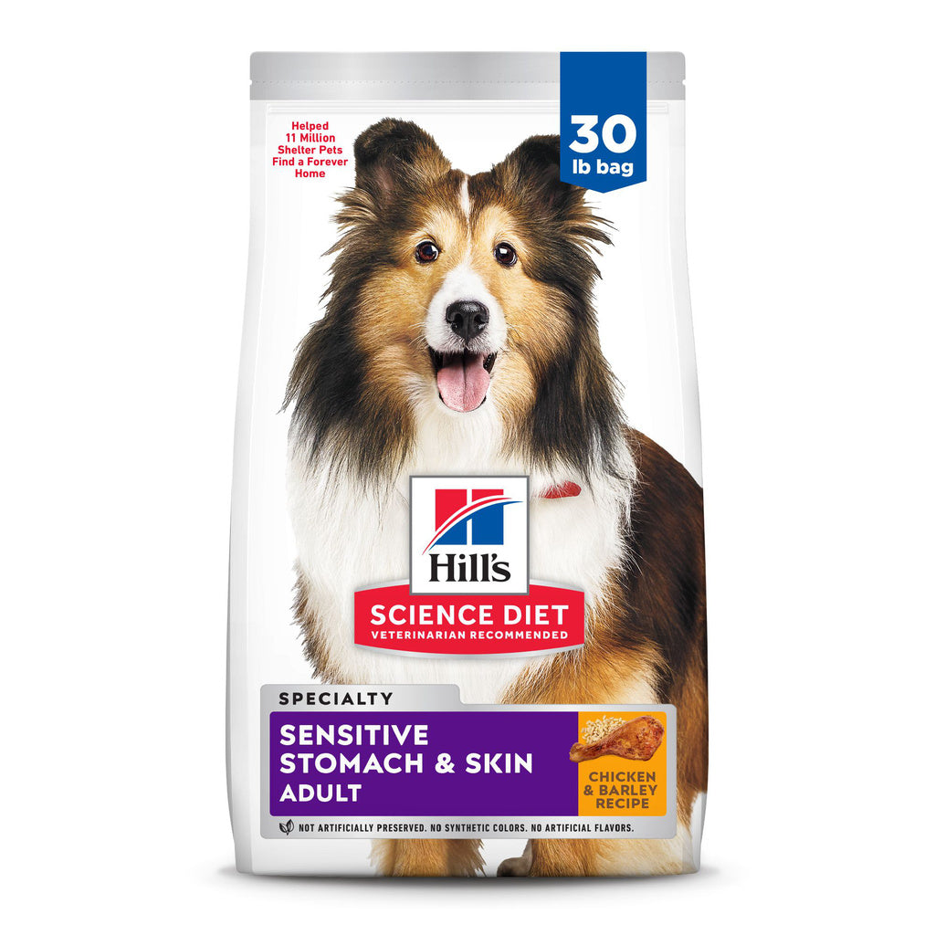 Hill's Science Diet Adult Sensitive Stomach & Skin Chicken Recipe Dry Dog Food, 30 lb Bag
