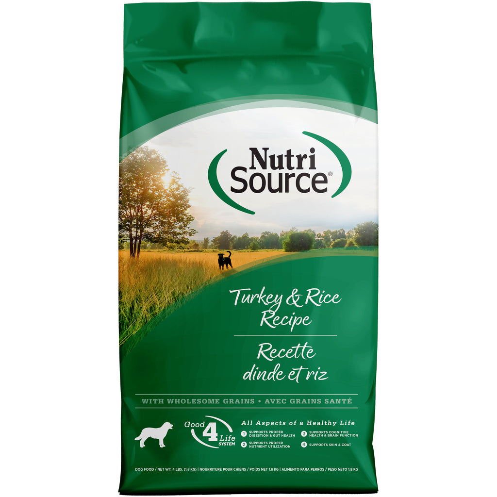 NutriSource Turkey & Rice Recipe Dry Dog Food - 4lb Bag