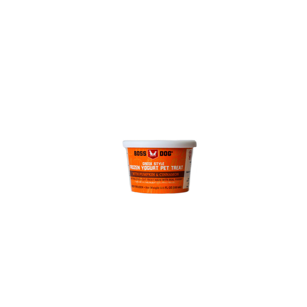 Boss Dog Froyo Pumpkin & Cinnamon Frozen Yogurt Dog Treat, 3.5 oz