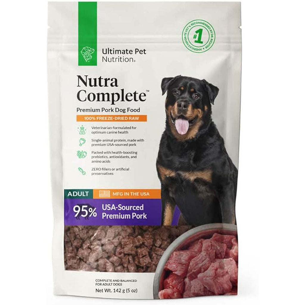 Ultimate Pet Nutrition Nutra Complete Pork Freeze-Dried Dog Food, 5 oz
