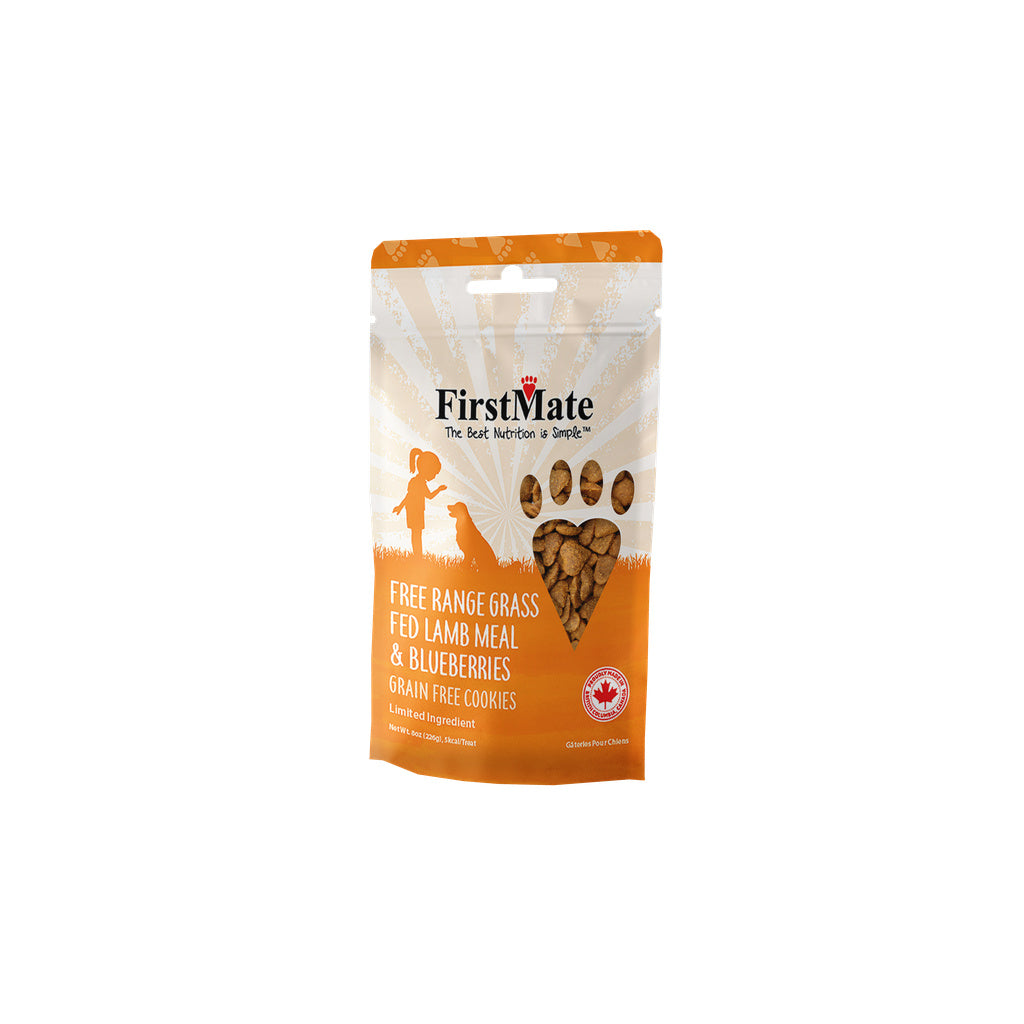 FirstMate Lamb & Blueberry Dog Treats - Grain-Free, Limited Ingredient, 8 oz