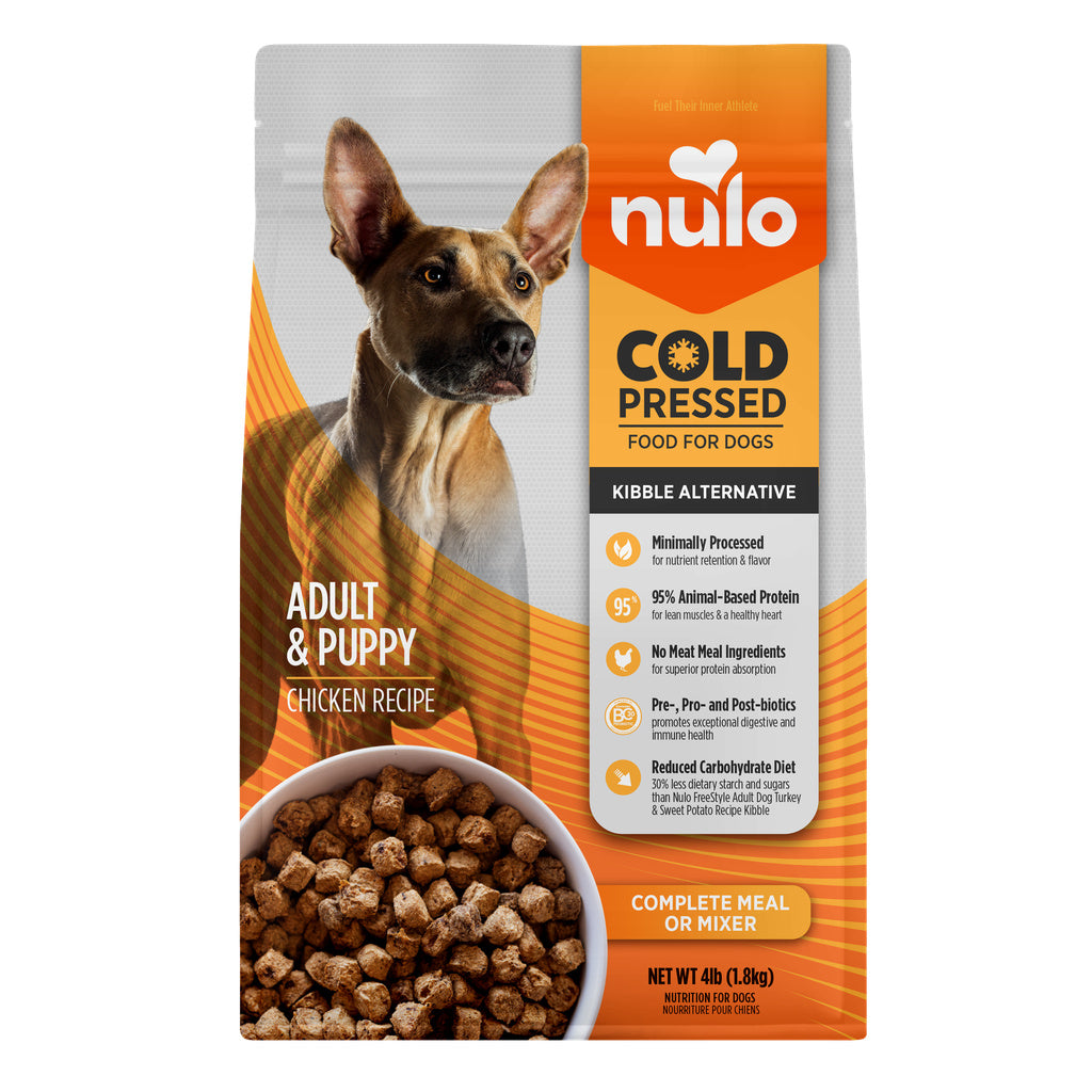 Nulo Cold Pressed Chicken Recipe Dog Food, 4 lb - Kibble Alternative