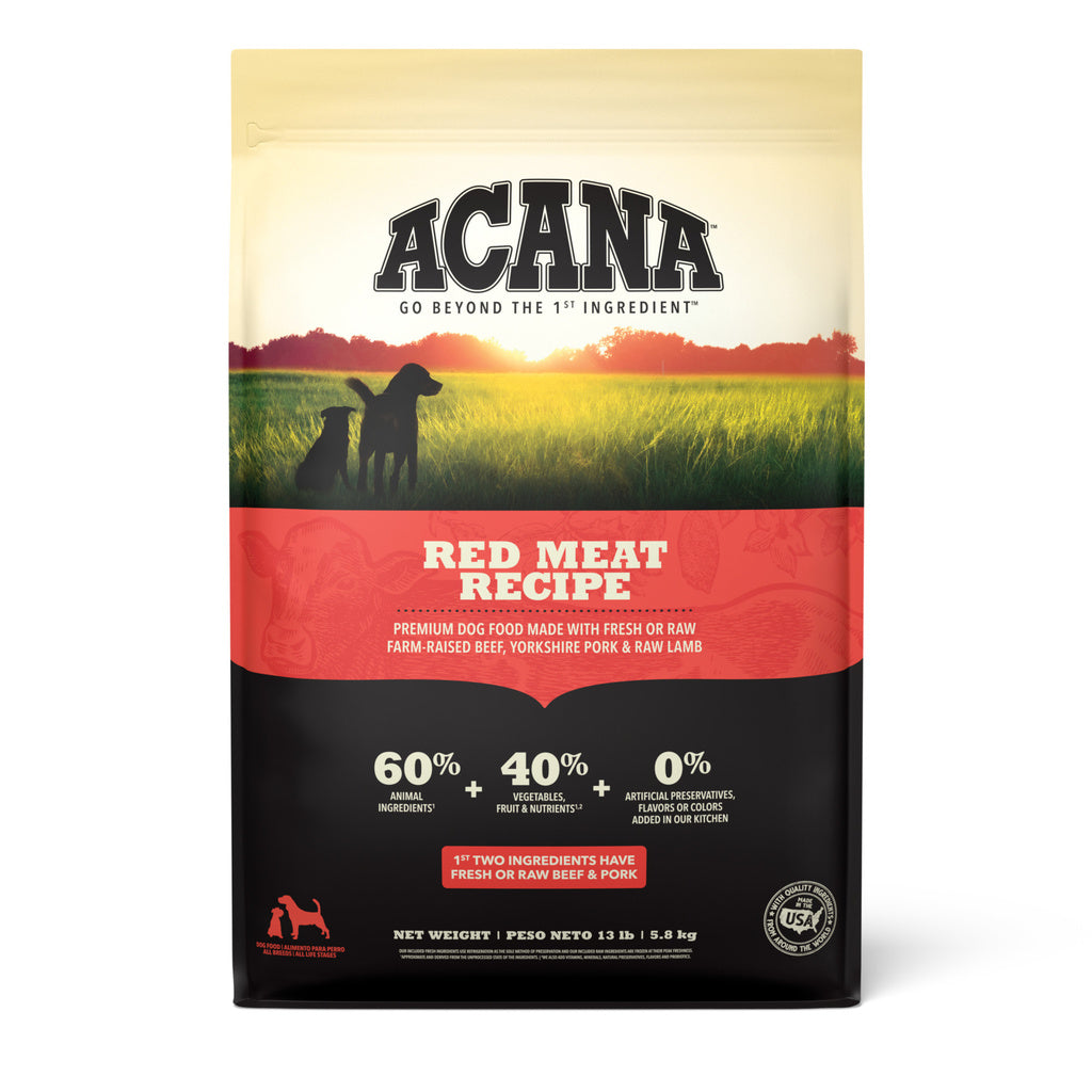 ACANA Heritage Red Meat Recipe Grain-Free Dry Dog Food, 13 lb Bag