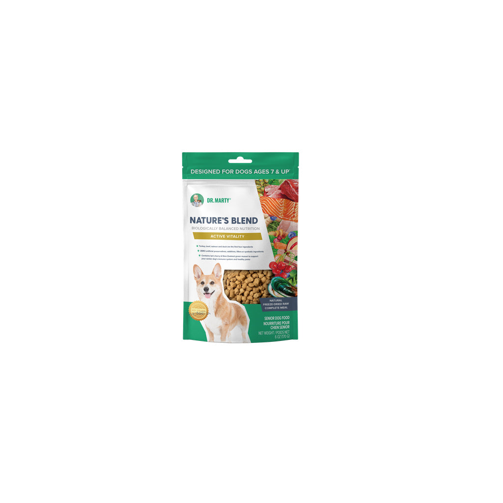 Dr. Marty Nature's Blend Active Vitality Seniors Freeze Dried Raw Dog Food, 6 oz