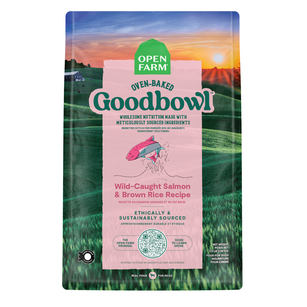 Open Farm GoodBowl Salmon & Brown Rice Dry Dog Food, 3.5 lb