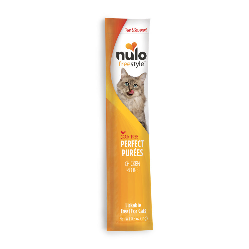 Nulo Freestyle Perfect Puree Chicken Cat Treat - Grain-Free Lickable .5oz Single