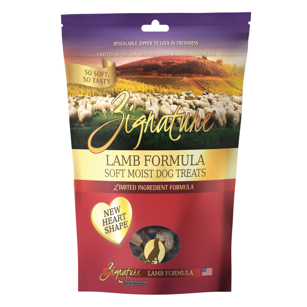 Zignature Lamb Soft Moist Dog Treats - Grain-Free, 4 oz Training Treats