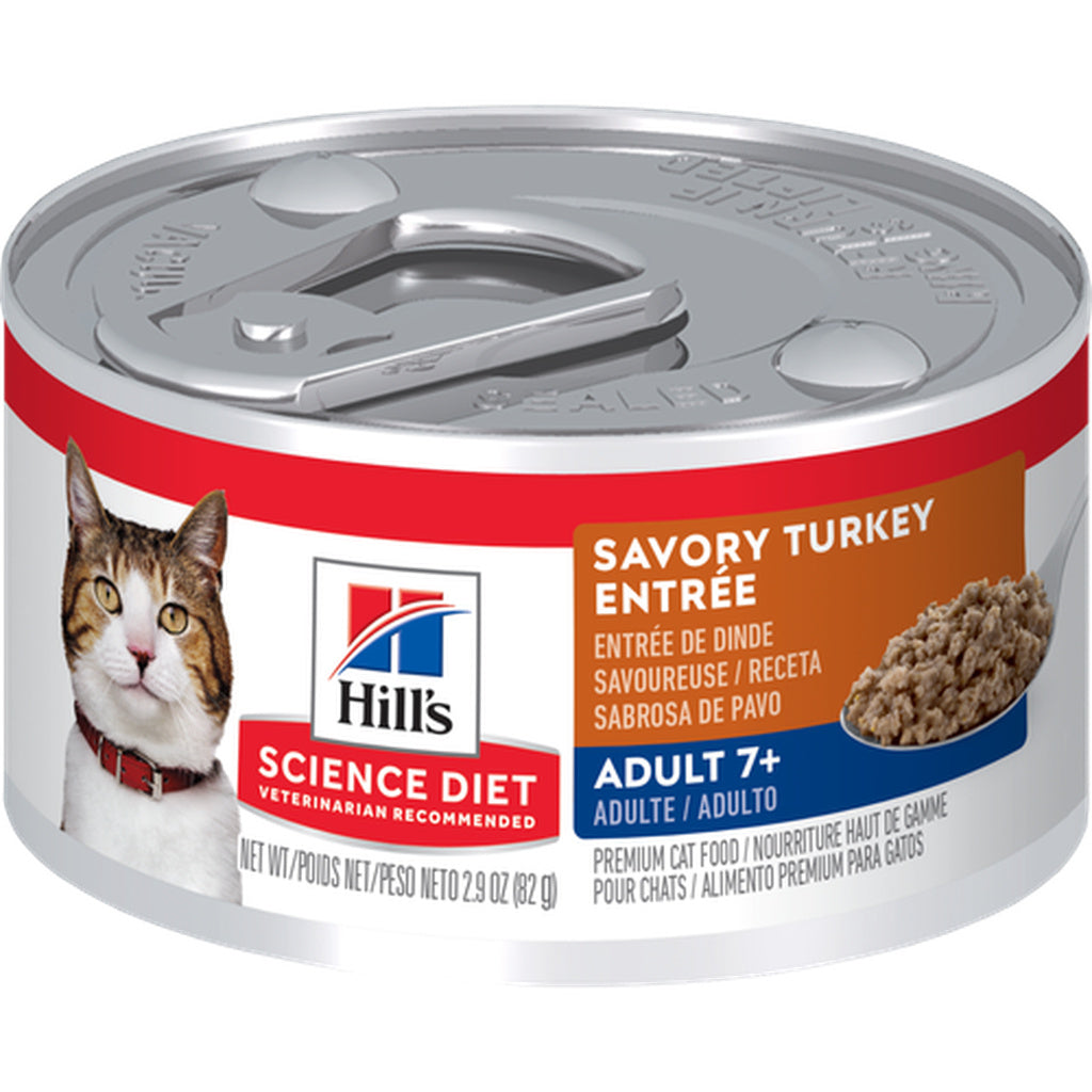 Hill's Science Diet Mature Adult Gourmet Turkey Entrée Wet Cat Food, 5.5 oz