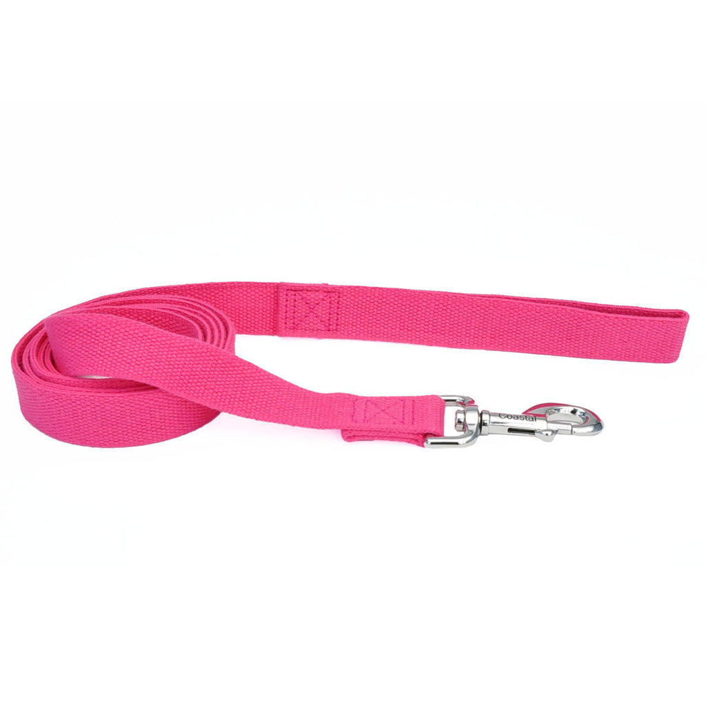 Coastal Pet New Earth Soy Dog Leash - Fuchsia - 6 ft x 5/8" - Small/Medium
