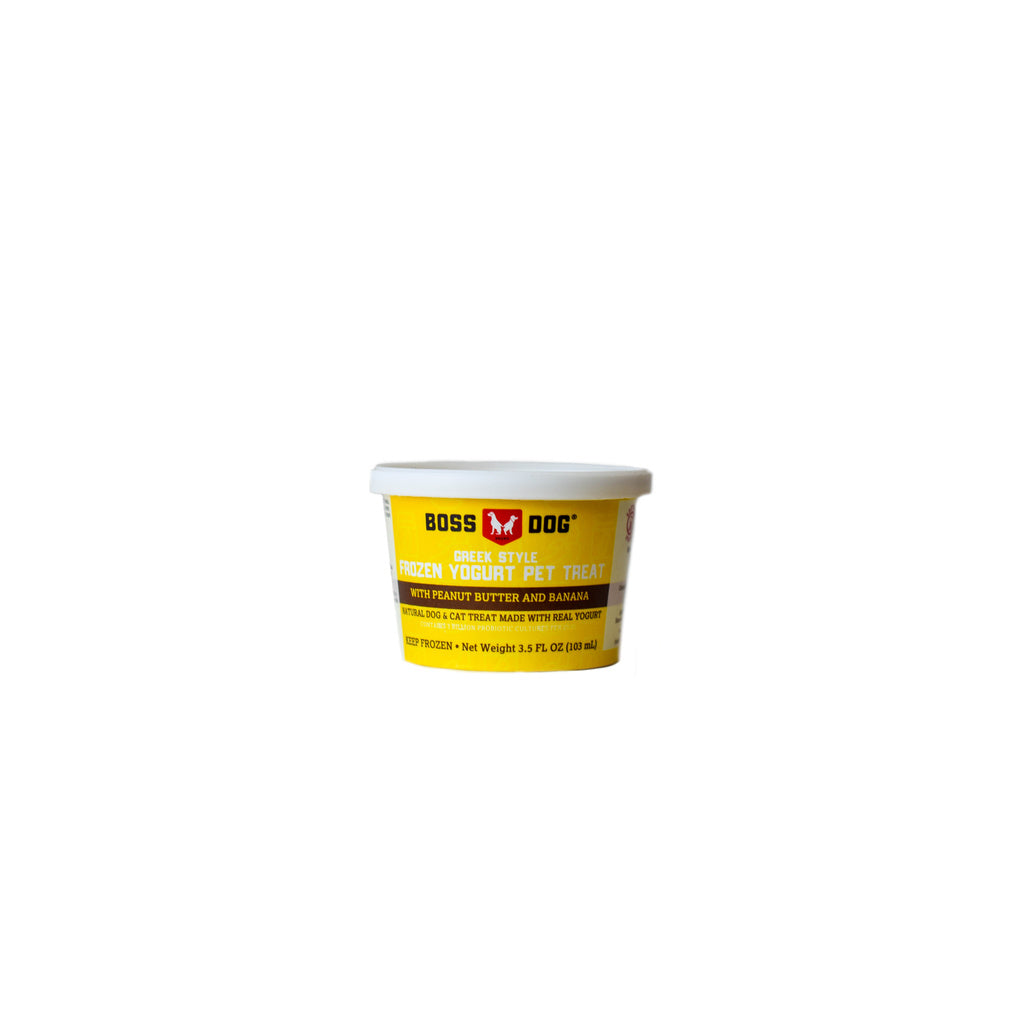 Boss Dog Froyo Peanut Butter & Banana Frozen Dog Treat - 3.5 oz Yogurt
