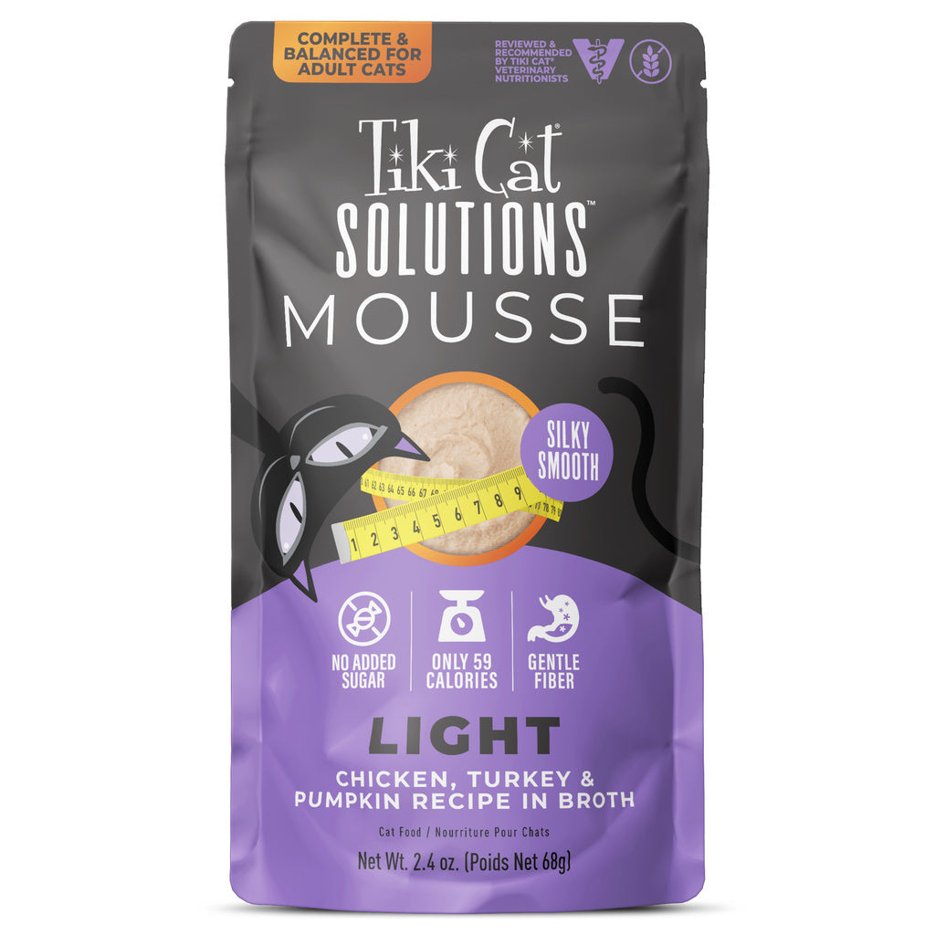 Tiki Cat Special Light Chicken, Turkey & Pumpkin Mousse Cat Food, 2.4 oz Pouch