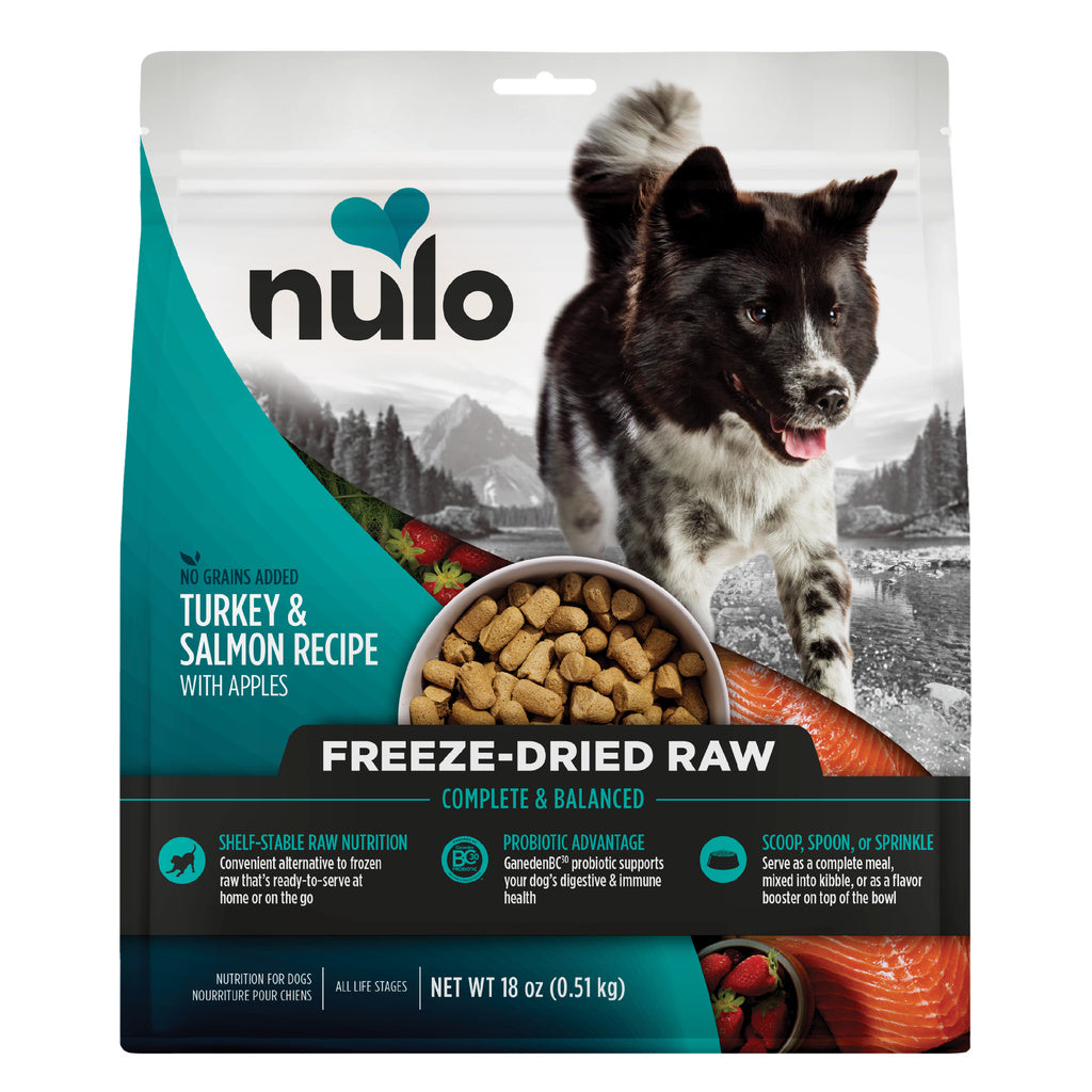 Nulo Freeze-Dried Raw Turkey & Salmon Recipe Dog Food, 18 oz