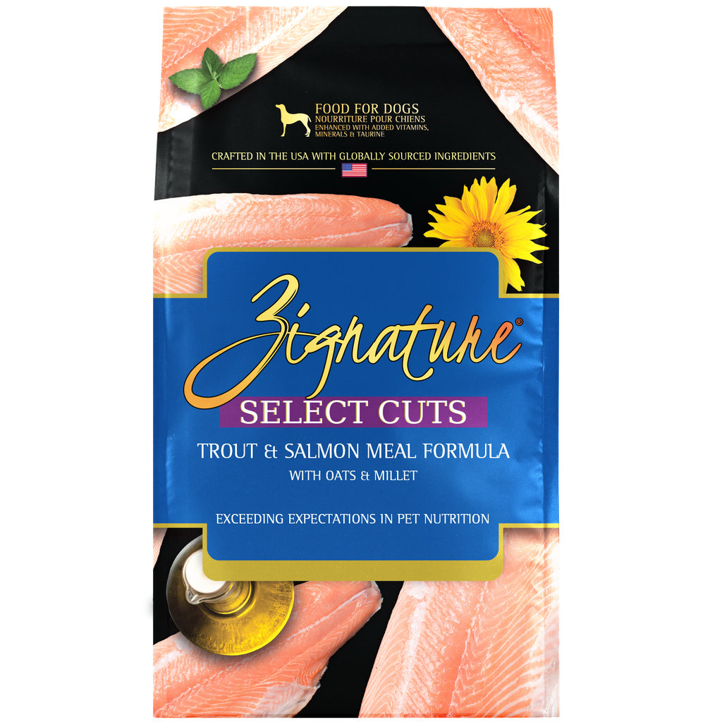 Zignature Select Cuts Trout & Salmon Formula Dry Dog Food - 4lb Bag