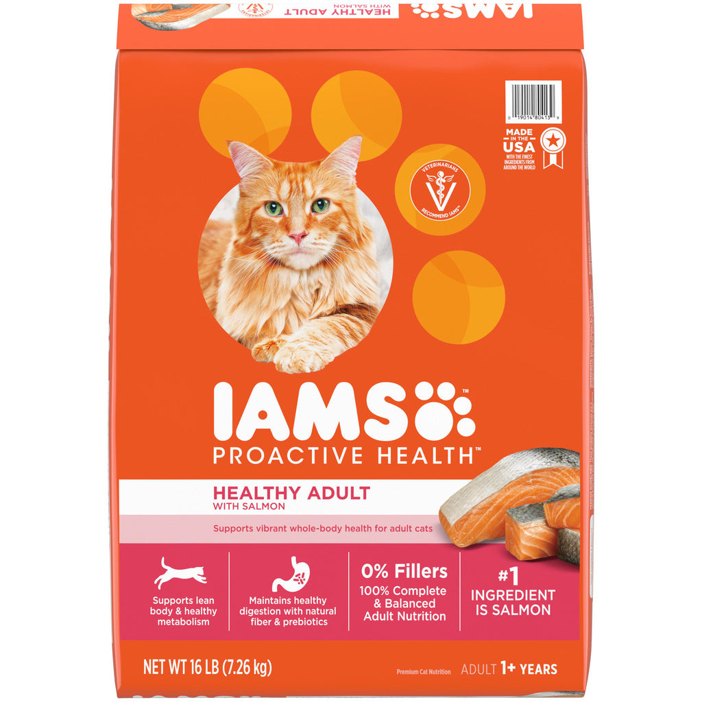 IAMS Proactive Health Adult Salmon & Tuna Dry Cat Food - 16 lb Bag