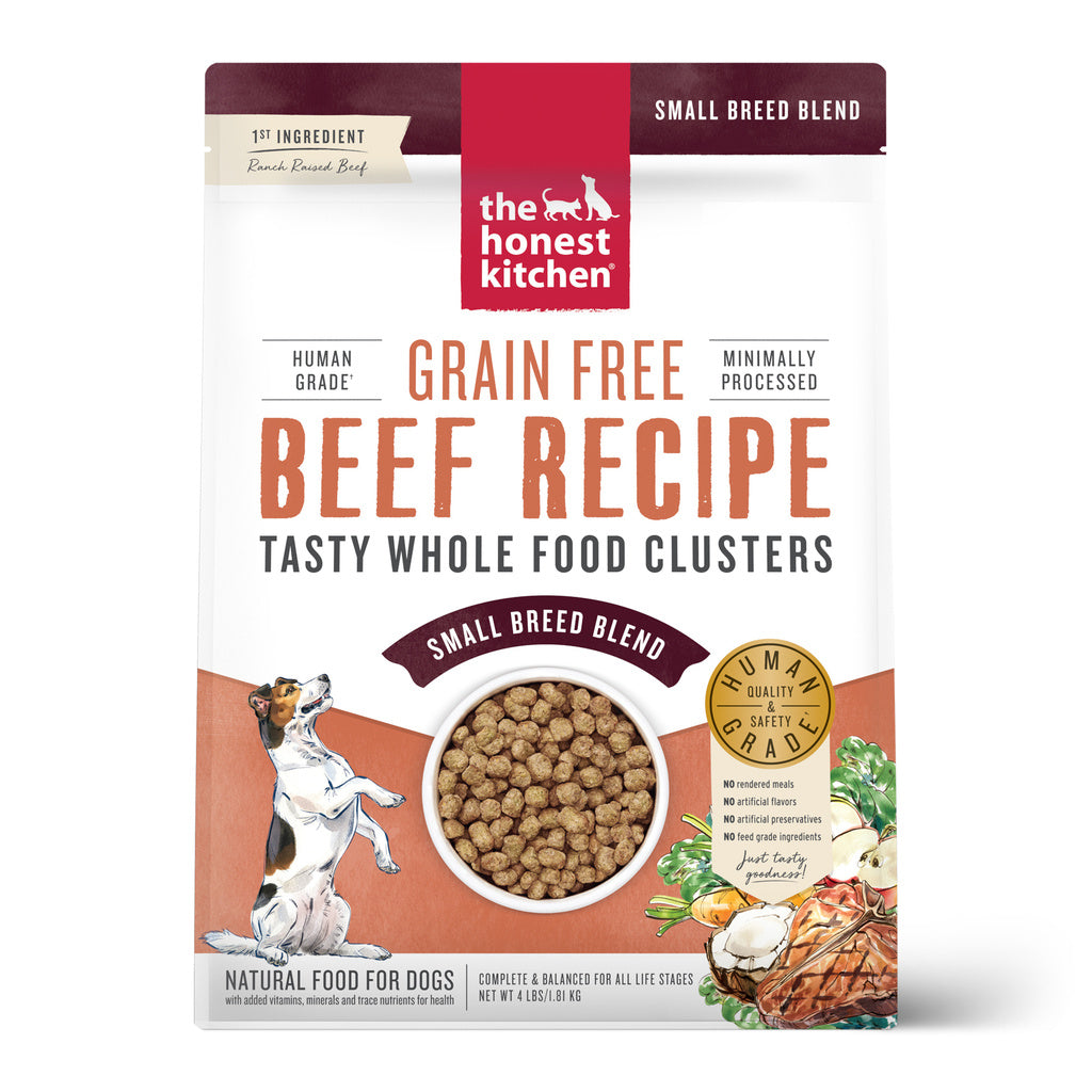 The Honest Kitchen Grain Free Beef Clusters Small Breed Dry Dog Food