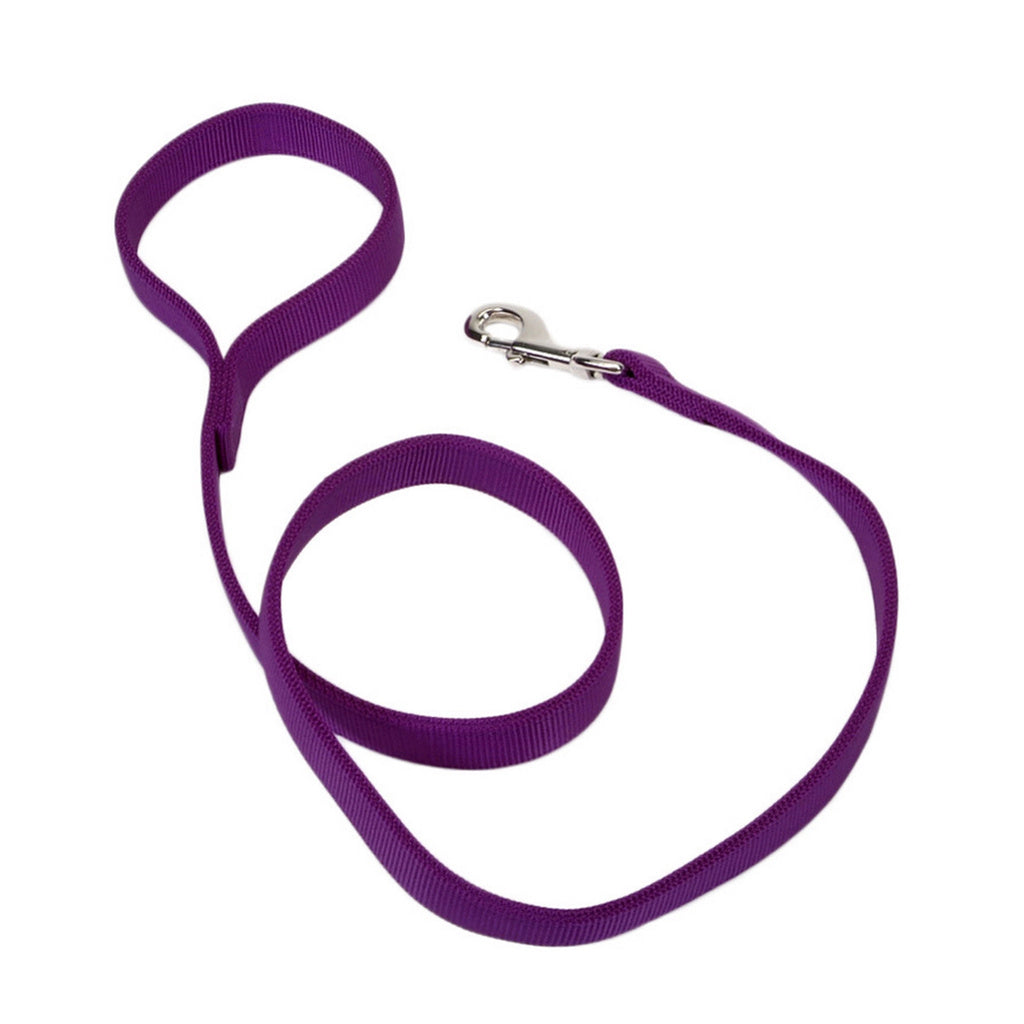 Coastal Pet Double-Ply Nylon Dog Leash - Purple - 1" x 4ft