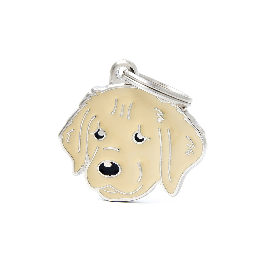 My Family Friends Golden Retriever Pet ID Tag