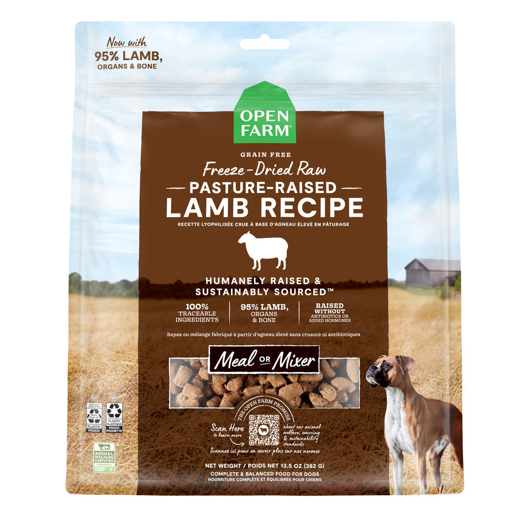 Open Farm Pasture-Raised Lamb Freeze Dried Raw Dog Food, 13.5 oz