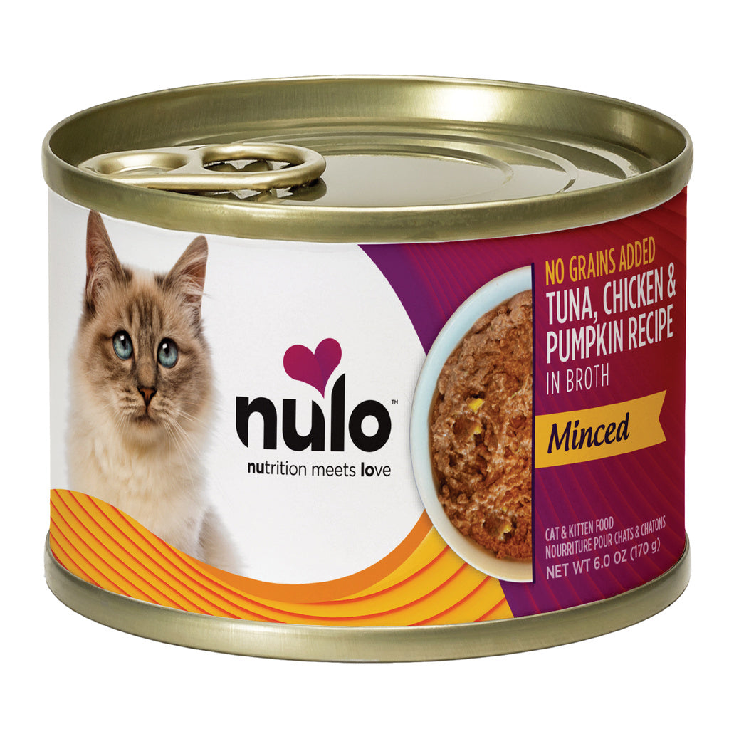 Nulo Cat & Kitten Grain-Free Wet Food, 6 oz Can (Choose Flavor: Chicken, Tuna, Crab, Salmon)