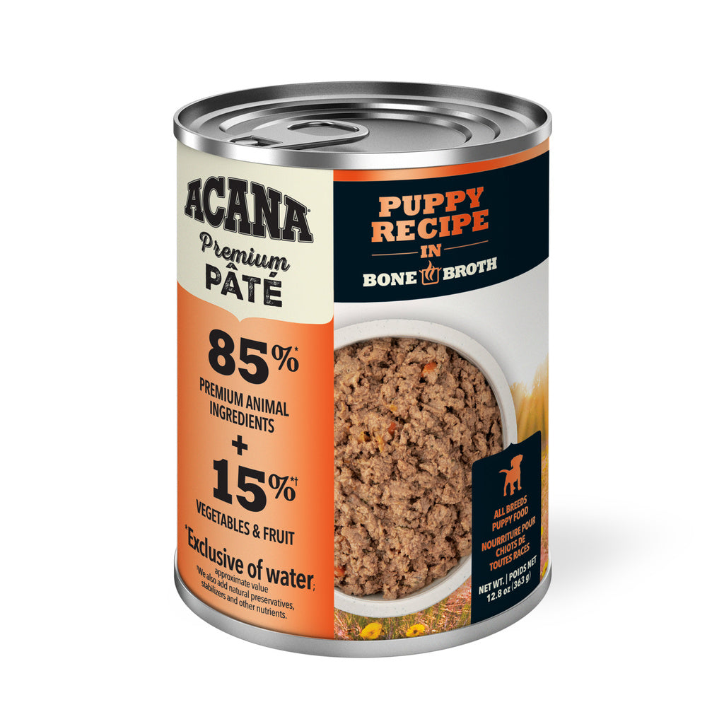 ACANA Premium Pâté Puppy Recipe in Bone Broth Wet Dog Food, 12.8 oz Can