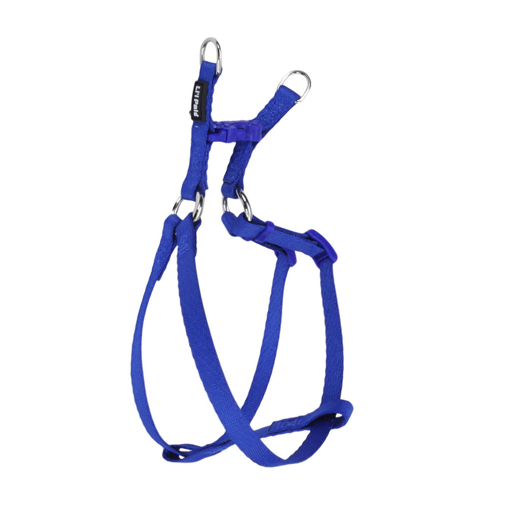 Li'l Pals Comfort Wrap Adjustable Dog Harness, Blue, 3/8" x 8"-14"