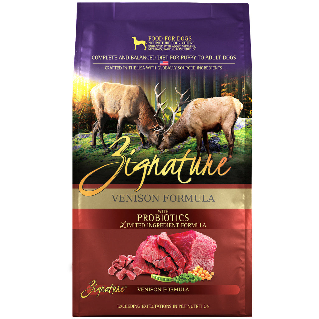 Zignature Venison Formula Grain-Free Limited Ingredient Dry Dog Food - 25 lb Bag