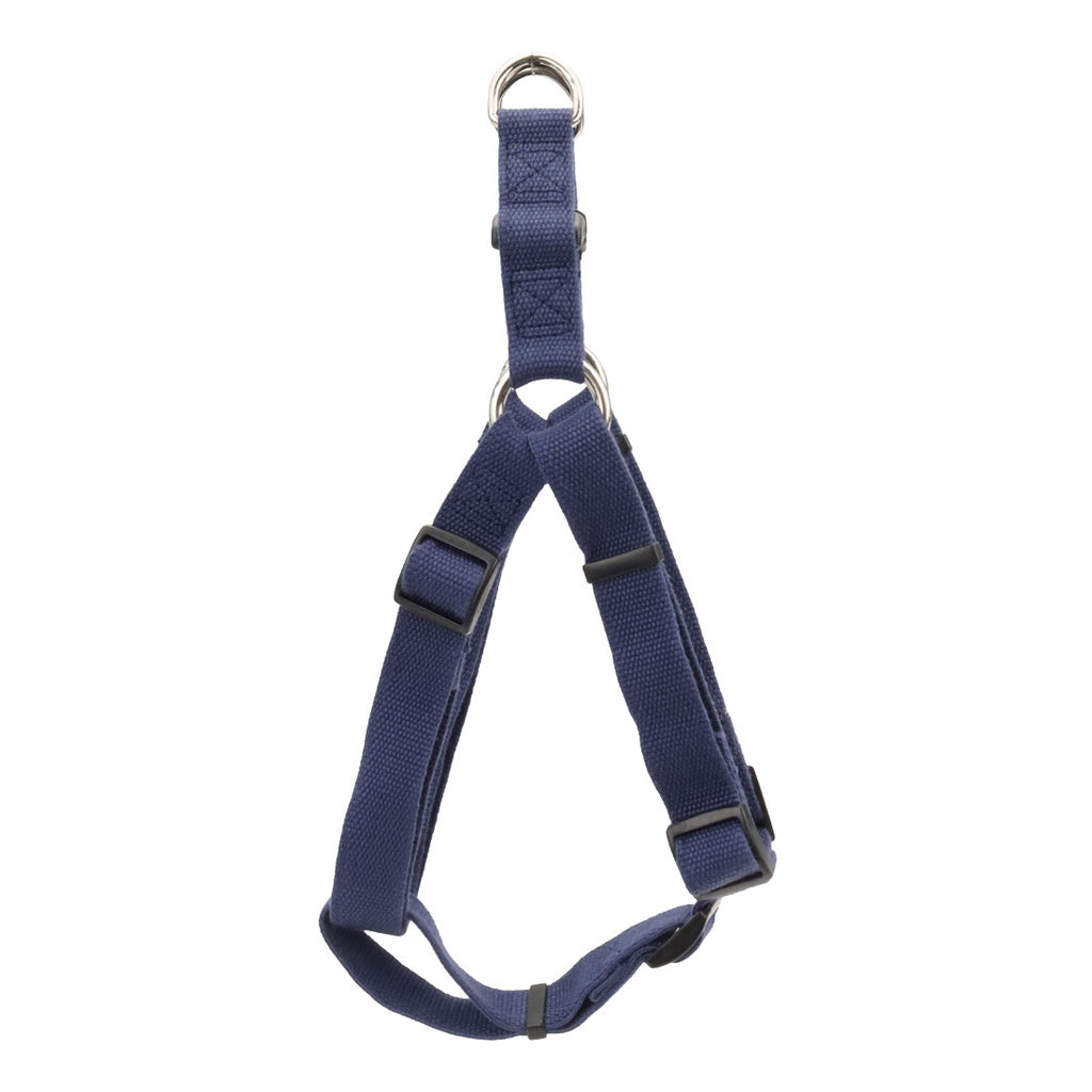 New Earth Soy Comfort Wrap Adjustable Dog Harness, Indigo, 1" x 26"-38"