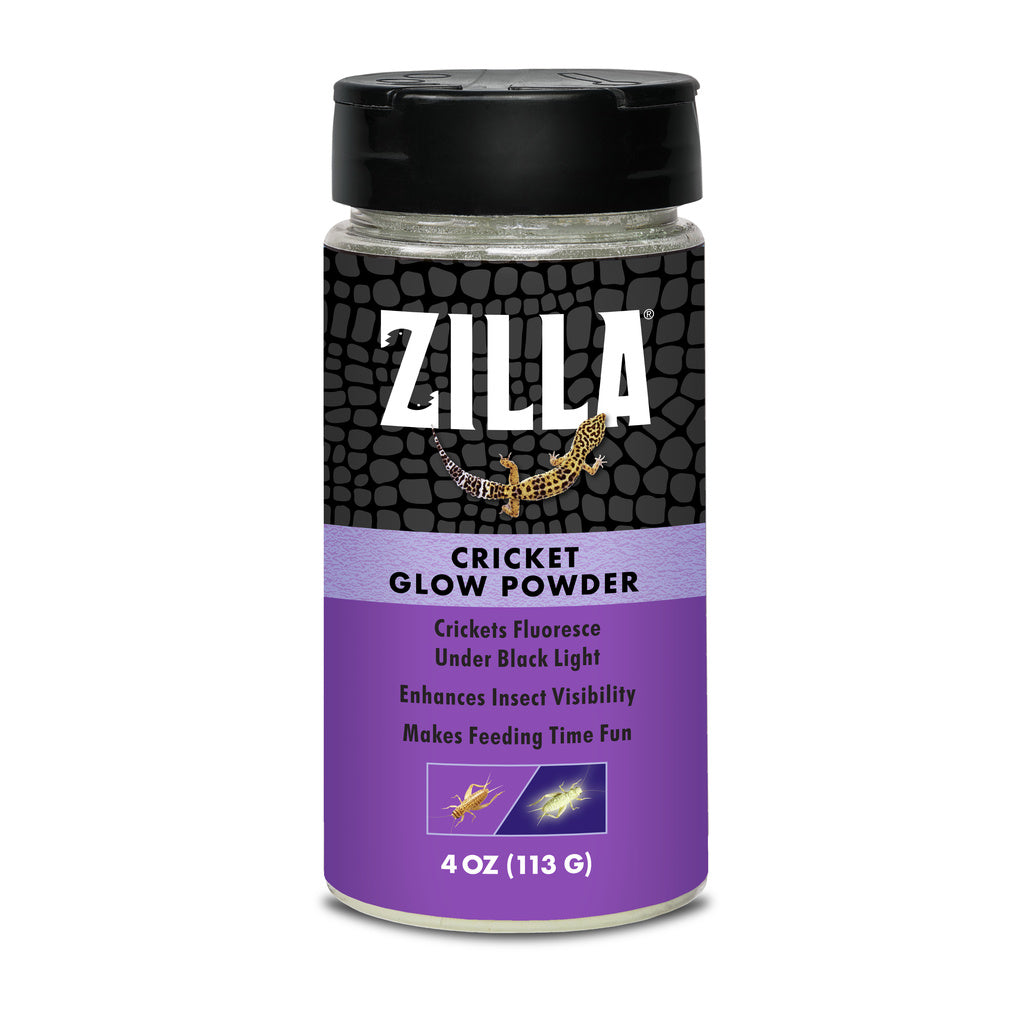 Zilla Cricket Glow Powder - Reptile Food Supplement, 4 oz