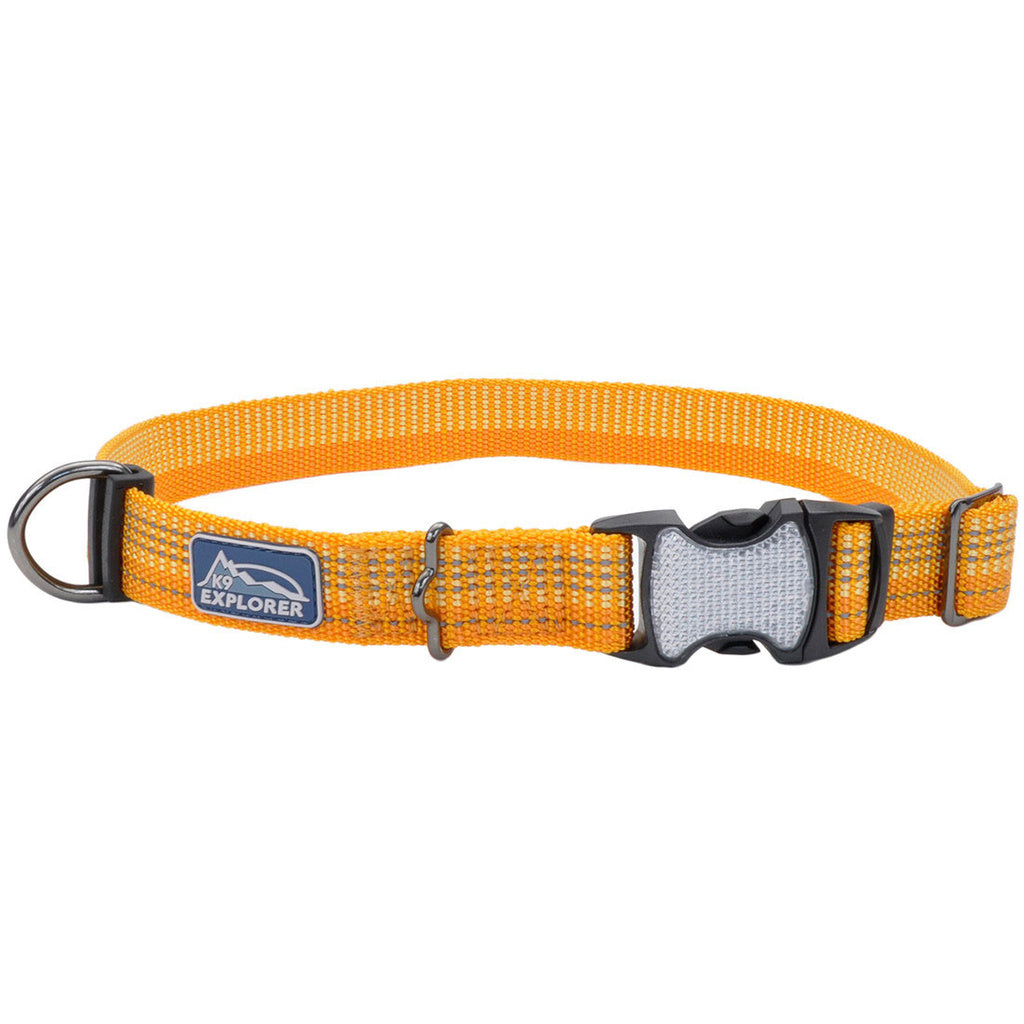 Coastal K9 Explorer Brights Reflective Adjustable Dog Collar Desert 1" x 12-18"