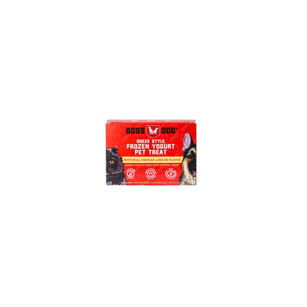 Boss Dog Yogurt Real Cheddar & Bacon Dog Food 3.5oz 4-Pack