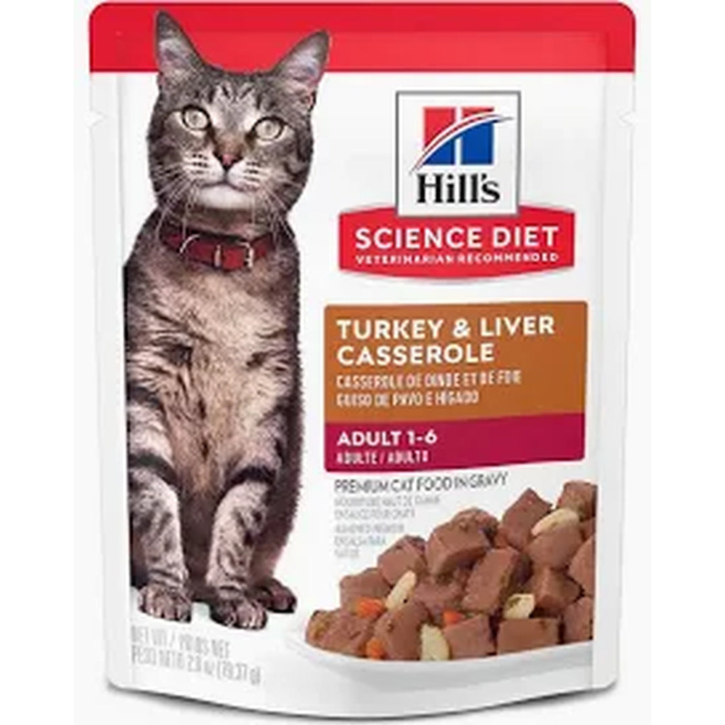 Hill's Science Diet Turkey & Liver Adult Wet Cat Food, 2.8 oz.