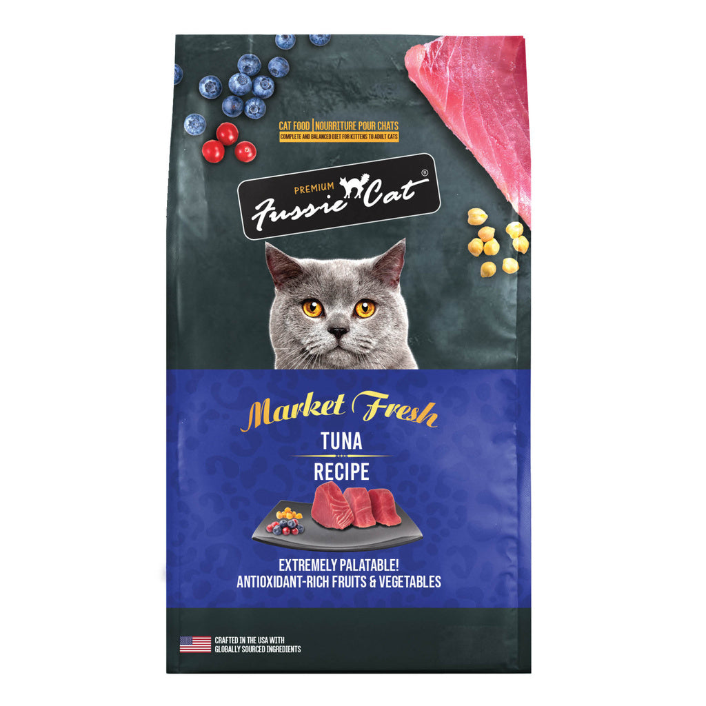 Fussie Cat Market Fresh Tuna Formula Dry Cat Food, 3.5 lb