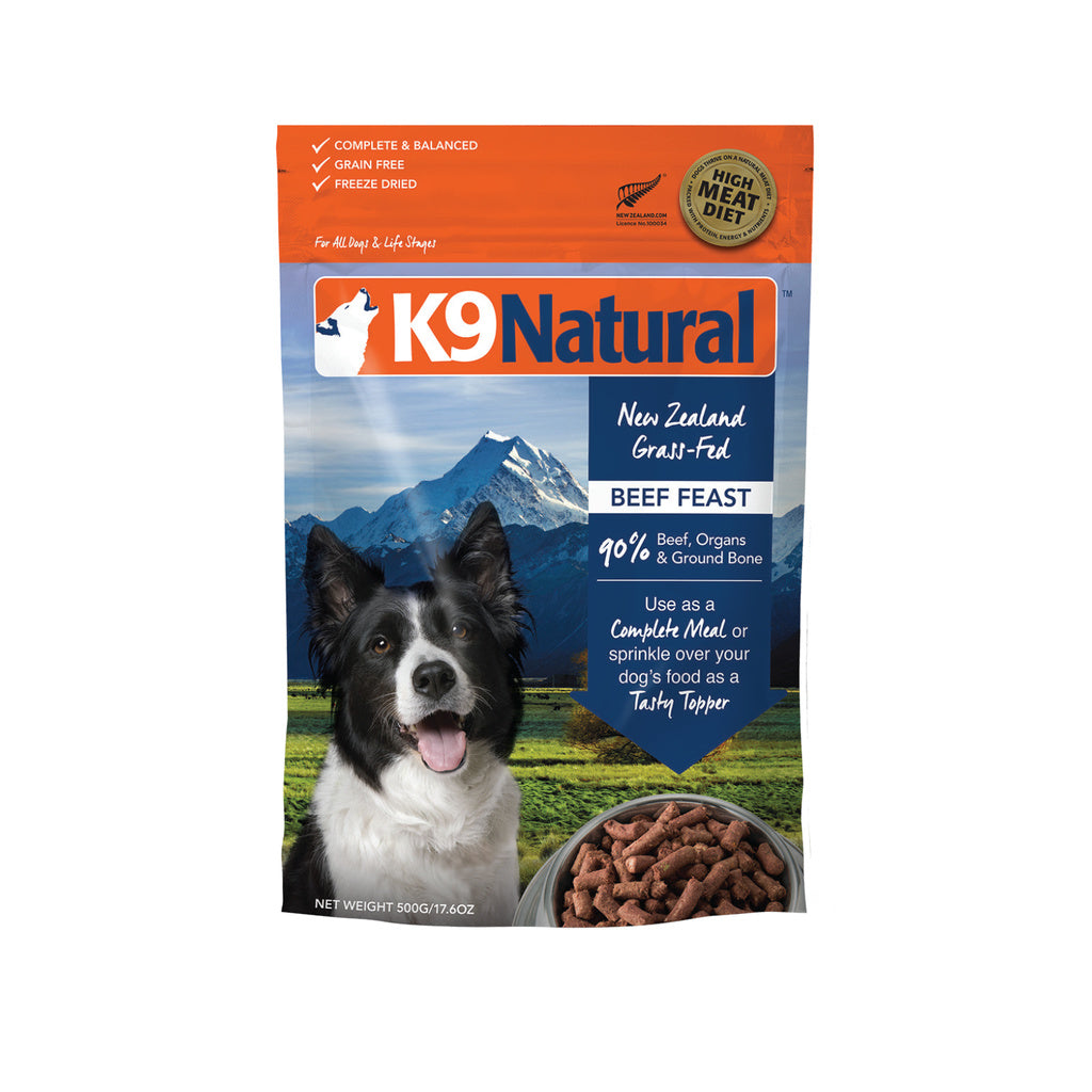 K9 Natural Grain Free Beef Feast Freeze Dried Dog Food 17.6 Lbs