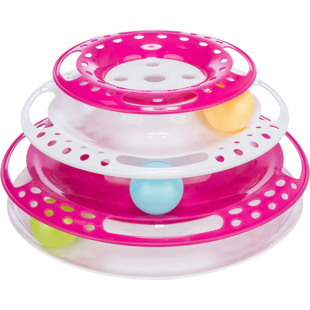 Trixie Catch The Balls Circle Track Interactive Cat Toy - Pink