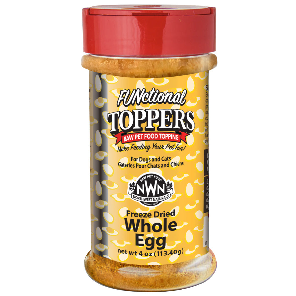 Northwest Naturals Freeze-Dried Whole Egg Functional Topper for Dogs & Cats, 3.5-4 oz